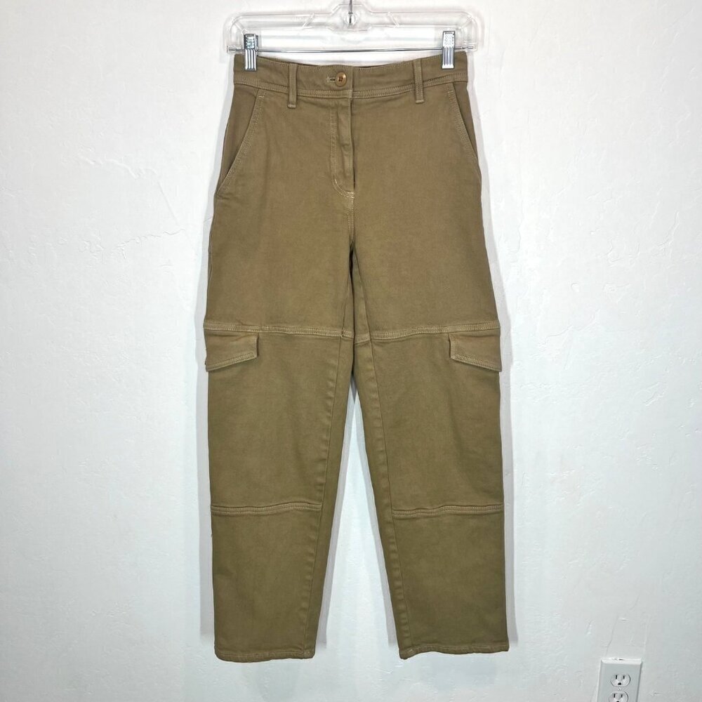 Aritzia Wilfred Free Women's Maeve Cargo Pants Size 00 Taupe Beige 90's Y2K - Picture 3 of 11